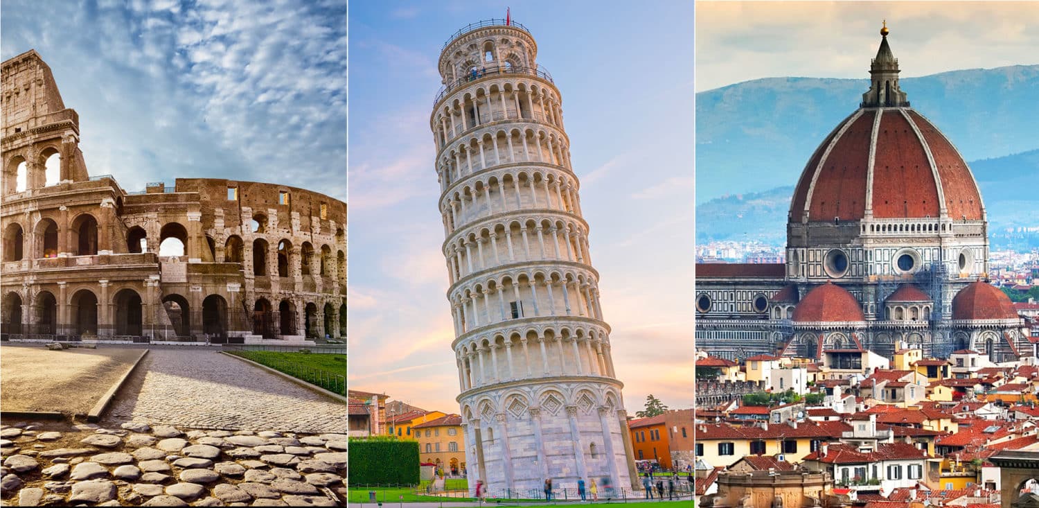 From Rome to Pisa and Florence