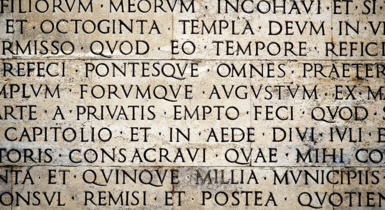 latin language in ancient rome
