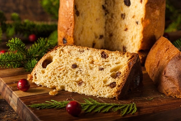 Homemade Panettone Fruit Cake