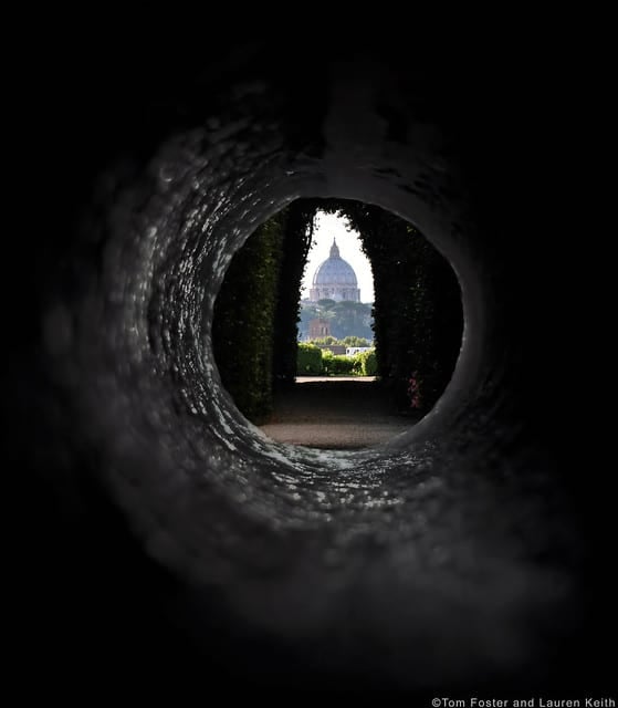 A view of St. Peter’s Dome from the keyhole
