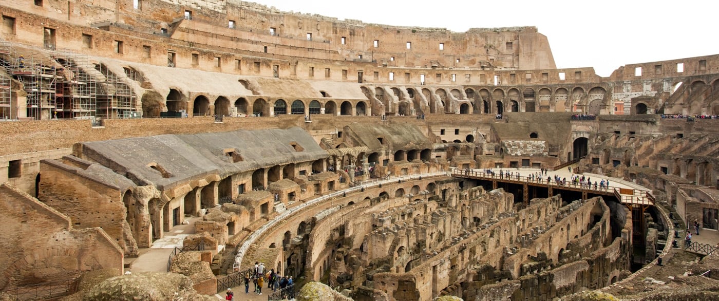 The Emperors arrived in the Colosseum using a secret passage - Italy Rome  Tour